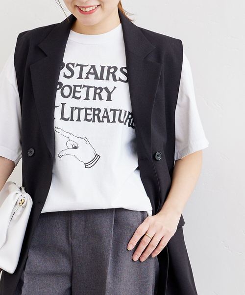 CITY LIGHTS BOOKS(シティライツブックス)の「■■【CITY LIGHTS BOOKSTORE/シティ ライツ ブックストア】S/S TEE:Tシャツ(Tシャツ/カットソー・レディース・ホワイト/ライトホワイト/ホワイト系その他・LARGE)」の2枚目の写真