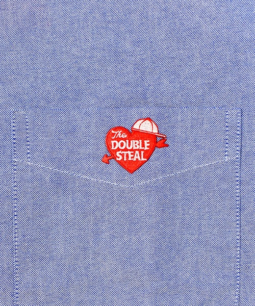 DOUBLE STEAL（ダブルスティール）の「ハート刺繍 オクスフォードシャツ（シャツ/ブラウス・メンズ・グレー/ホワイト/ライトブルー・X-LARGE/MEDIUM/LARGE）」の9枚目の写真