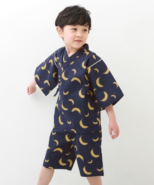 devirock（デビロック）の「甚平（浴衣・キッズ・グレー/グレー系その他/ブルー系その他2/スミクロ/ネイビー/ブルー系その他・100cm/110cm/120cm/130cm/140cm/150cm/160cm）」の6枚目の写真