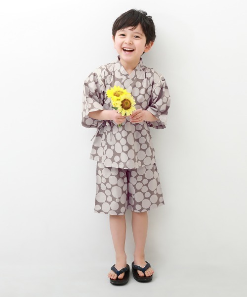devirock（デビロック）の「甚平（浴衣・キッズ・グレー/グレー系その他/ブルー系その他2/スミクロ/ネイビー/ブルー系その他・100cm/110cm/120cm/130cm/140cm/150cm/160cm）」の9枚目の写真