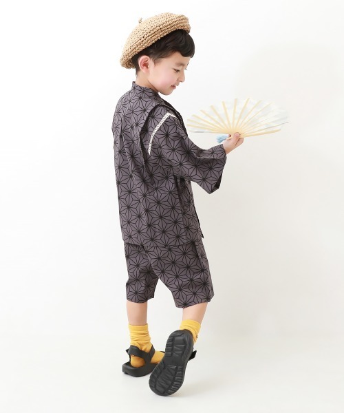 devirock（デビロック）の「甚平（浴衣・キッズ・グレー/グレー系その他/ブルー系その他2/スミクロ/ネイビー/ブルー系その他・100cm/110cm/120cm/130cm/140cm/150cm/160cm）」の8枚目の写真