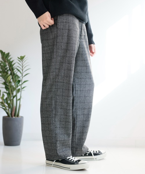 ARCH & LINE（アーチアンドライン）の「フランネルイージーパンツ FLANNEL EASY  PANTS（その他パンツ・レディース・ネイビー/ブラック/チェック・3/2/1）」の3枚目の写真