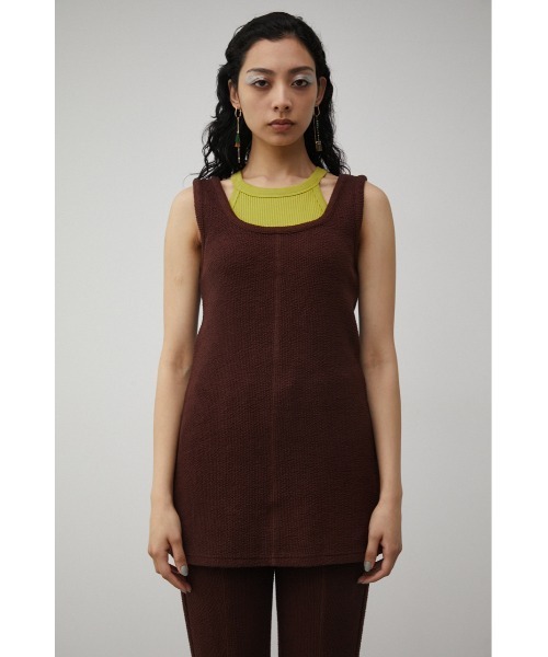 AZUL by moussy(アズールバイマウジー)の「SKIN OUT LAYERED SET TOPS/スキンアウトレイヤードセットトップス(Tシャツ/カットソー・レディース・ブラック/ダークブラウン・SMALL/MEDIUM)」の14枚目の写真