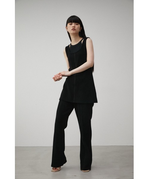 AZUL by moussy(アズールバイマウジー)の「SKIN OUT LAYERED SET TOPS/スキンアウトレイヤードセットトップス(Tシャツ/カットソー・レディース・ブラック/ダークブラウン・SMALL/MEDIUM)」の15枚目の写真