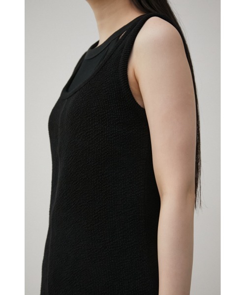 AZUL by moussy(アズールバイマウジー)の「SKIN OUT LAYERED SET TOPS/スキンアウトレイヤードセットトップス(Tシャツ/カットソー・レディース・ブラック/ダークブラウン・SMALL/MEDIUM)」の9枚目の写真