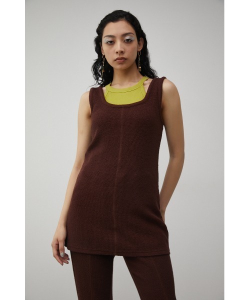 AZUL by moussy(アズールバイマウジー)の「SKIN OUT LAYERED SET TOPS/スキンアウトレイヤードセットトップス(Tシャツ/カットソー・レディース・ブラック/ダークブラウン・SMALL/MEDIUM)」の7枚目の写真