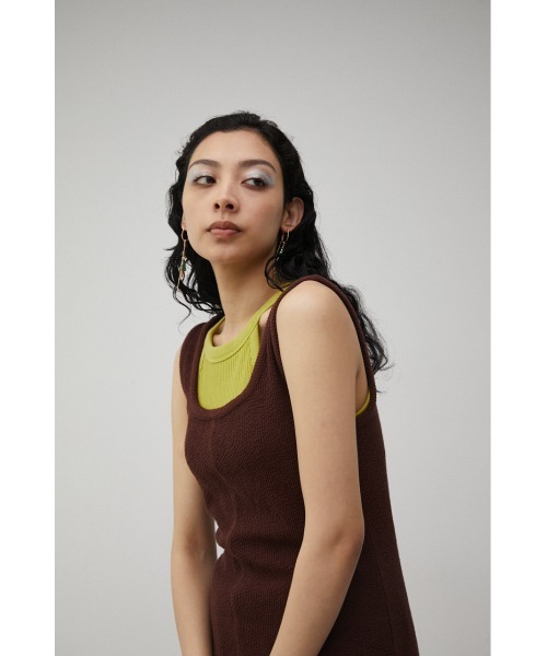 AZUL by moussy(アズールバイマウジー)の「SKIN OUT LAYERED SET TOPS/スキンアウトレイヤードセットトップス(Tシャツ/カットソー・レディース・ブラック/ダークブラウン・SMALL/MEDIUM)」の16枚目の写真