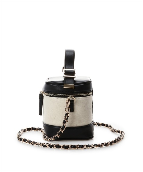 REDYAZEL（レディアゼル）の「キャンバスバニティバッグ（ショルダーバッグ・レディース・イエロー/ブラック/サックスブルー・FREE）」の4枚目の写真