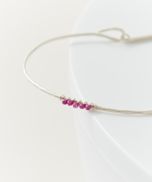 collex | 【Ljud/ユード】5grain天然石バングル シルバー(バングル/リストバンド)