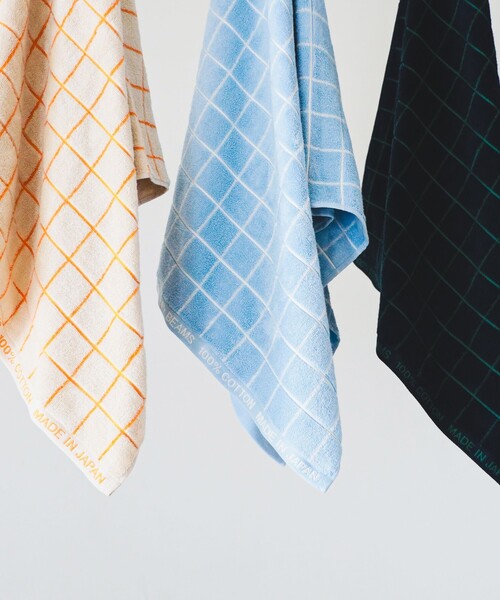 bpr BEAMS（ビーピーアール ビームス ）の「bPr BEAMS / グリッド バスタオル（タオル・メンズ・ライトブルー/ライトグレー/ネイビー・ONE SIZE）」の5枚目の写真