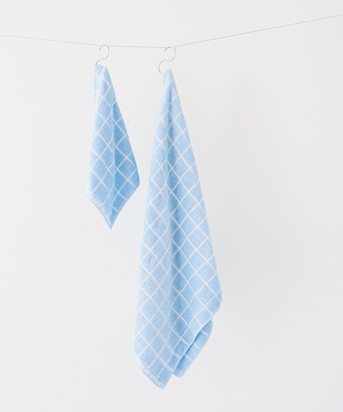 bpr BEAMS（ビーピーアール ビームス ）の「bPr BEAMS / グリッド バスタオル（タオル・メンズ・ライトブルー/ライトグレー/ネイビー・ONE SIZE）」の15枚目の写真