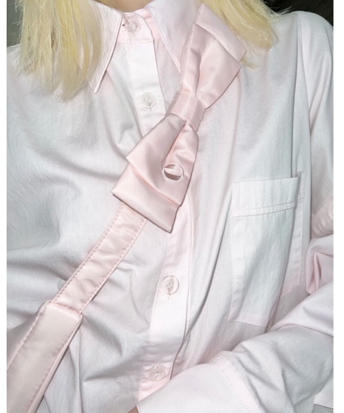 epine(エピヌ)の「e ribbon nylon half moon bag(ショルダーバッグ・レディース・ピンク・FREE)」の14枚目の写真