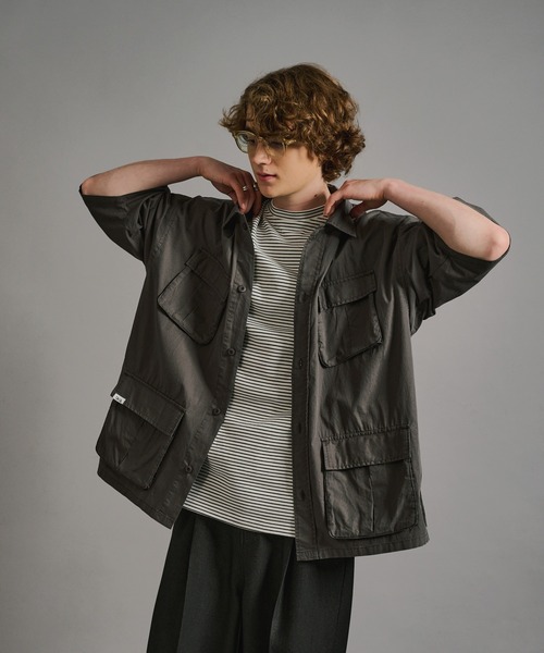 WETTEMPT（ウィテンプト）の「WASH BDU SHIRT/ウォッシュBDUシャツ（シャツ/ブラウス・メンズ・ブラック/チャコールグレー・SMALL/MEDIUM/LARGE）」の3枚目の写真