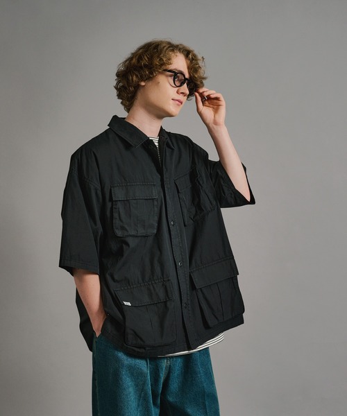 WETTEMPT（ウィテンプト）の「WASH BDU SHIRT/ウォッシュBDUシャツ（シャツ/ブラウス・メンズ・ブラック/チャコールグレー・SMALL/MEDIUM/LARGE）」の4枚目の写真