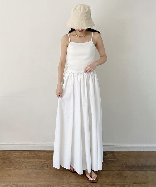 plage 　muguet bloom スカート　38　ホワイト plage（プラージュ）の「muguet bloom スカート（スカート）」 - WEAR