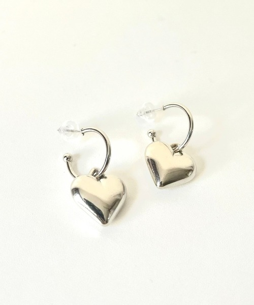 BAYA⭐KAORI♡ 【鑑定書付き】ハート＆キューピッドピアス セール】ハートピアス（ピアス（両耳用））｜cuorequal（クオレ