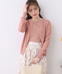 couture brooch | GOLD釦コンパクトカーデ(カーディガン/ボレロ)