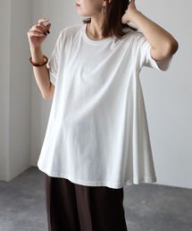 Aラインフレア半袖Tシャツ