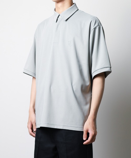 UNIVERSAL OVERALL（ユニバーサルオーバーオール）の「【72】【UNIVERSAL OVERALL】Over Polo（ポロシャツ・レディース・グレー/ブラック/ネイビー・SMALL/LARGE/X-LARGE/MEDIUM）」の14枚目の写真