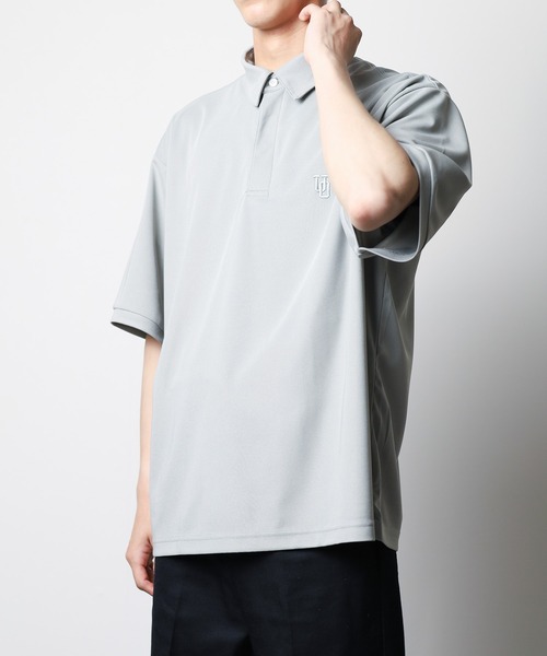 UNIVERSAL OVERALL（ユニバーサルオーバーオール）の「【72】【UNIVERSAL OVERALL】Over Polo（ポロシャツ・レディース・グレー/ブラック/ネイビー・SMALL/LARGE/X-LARGE/MEDIUM）」の15枚目の写真