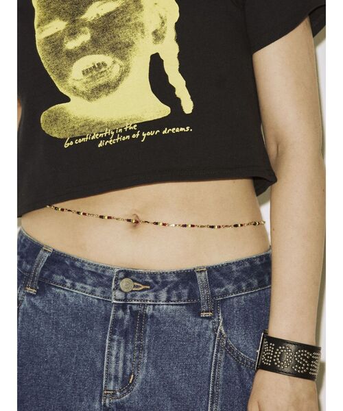 jouetie(ジュエティ)の「ビーズウエストチェーンベルト(ネックレス・レディース・ゴールド/シルバー・FREE)」の2枚目の写真