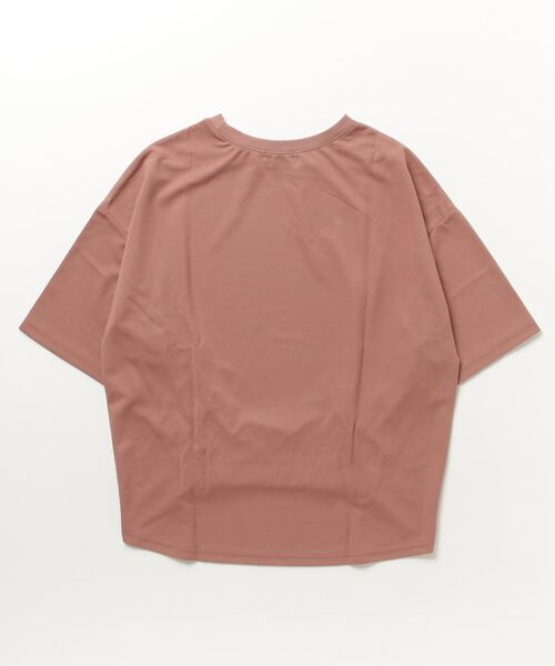 NAVY（ネイビー）の「ステインブロックフロントギャザー無地プルオーバー（Tシャツ/カットソー・レディース・グレイッシュベージュ/パープル/オレンジ/アイボリー・フリー）」の15枚目の写真