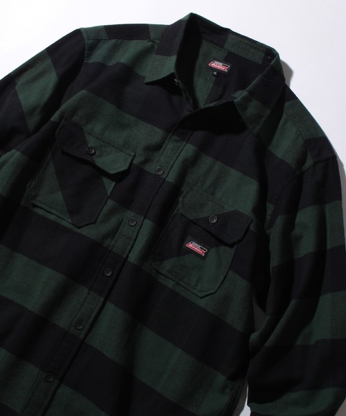 Dickies（ディッキーズ）の「【GENUINE DICKIES/ジェニュインディッキーズ】ブロックチェック ネルシャツ（シャツ/ブラウス・メンズ・レッド/ブルー/グリーン/ブラック・XL/L/M）」の14枚目の写真