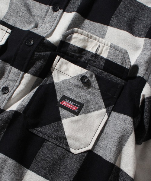 Dickies（ディッキーズ）の「【GENUINE DICKIES/ジェニュインディッキーズ】ブロックチェック ネルシャツ（シャツ/ブラウス・メンズ・レッド/ブルー/グリーン/ブラック・XL/L/M）」の8枚目の写真