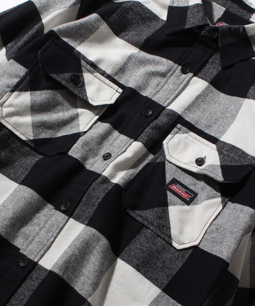 Dickies（ディッキーズ）の「【GENUINE DICKIES/ジェニュインディッキーズ】ブロックチェック ネルシャツ（シャツ/ブラウス・メンズ・レッド/ブルー/グリーン/ブラック・XL/L/M）」の7枚目の写真
