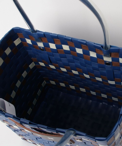 MARNI MARKET（マルニマーケット）の「ミニバスケットバッグ（かごバッグ・レディース・ブルー・FREE）」の5枚目の写真