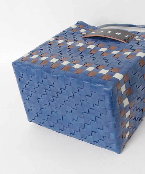 MARNI MARKET（マルニマーケット）の「ミニバスケットバッグ（かごバッグ・レディース・ブルー・FREE）」の4枚目の写真