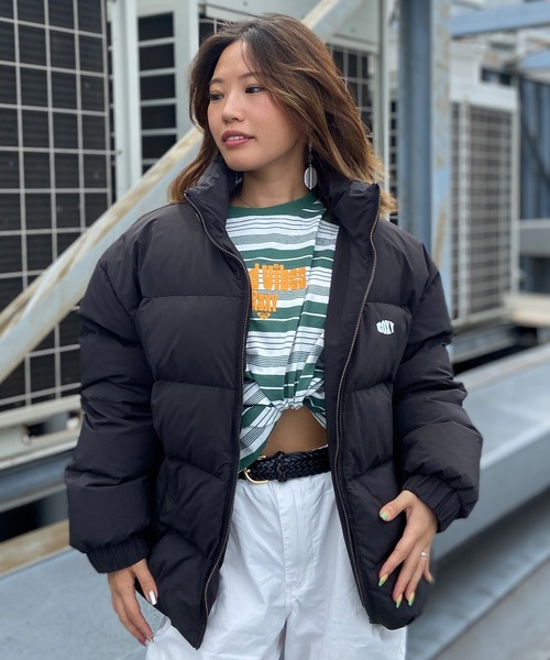 ROXY(ロキシー)の「ROXY/ロキシー ダウンジャケット オーバーサイズ RJK234010(ダウンジャケット/コート・レディース・ブラック/オレンジ・M/L)」の4枚目の写真