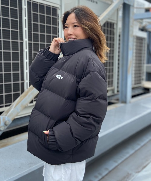 ROXY(ロキシー)の「ROXY/ロキシー ダウンジャケット オーバーサイズ RJK234010(ダウンジャケット/コート・レディース・ブラック/オレンジ・M/L)」の5枚目の写真