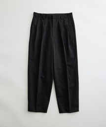 ADAM ET ROPE' | オーガニックコットン ツータック ワイドテーパード ロールアップパンツ / イージーケア / ユニセックス(その他パンツ)