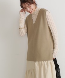 N.（N. Natural Beauty Basic） | ◆ウォッシャブルミラノリブニットジレ(ベスト)