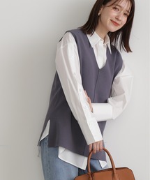 N.（N. Natural Beauty Basic）（エヌエヌナチュラルビューティーベーシック）の「◆ウォッシャブルミラノリブニットジレ（ベスト・レディース）」