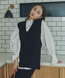 N.（N. Natural Beauty Basic） | ◆ウォッシャブルミラノリブニットジレ(ベスト)