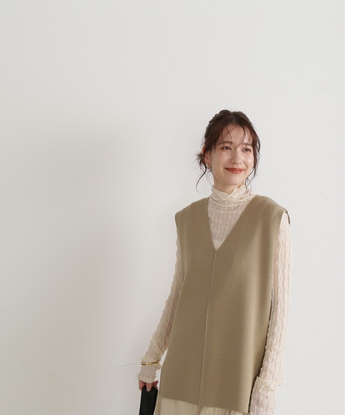 新品未使用タグ付き☆SLOBE IENA ウォッシャブルミラノリブニットベスト SLOBE IENA＞ ミラノリブキャミニット◇[品番：BYCW0009782