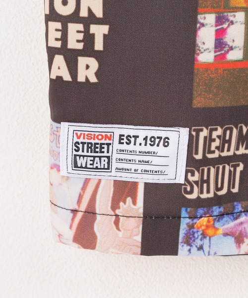VISION STREET WEAR（ヴィジョンストリートウェア）の「【VISION STREET WEAR／ヴィジョンストリートウェア】総柄オープンカラーシャツ/開襟シャツ/ビッグシルエット（シャツ/ブラウス・メンズ・ブラック系その他/ブラック・M/L/XL）」の4枚目の写真