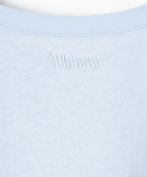 Whinny（ホワイニー）の「Whinny/ゲーミングウサギ（Tシャツ/カットソー・レディース・サックスブルー/ブラック/ホワイト・FREE）」の4枚目の写真