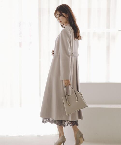 PROPORTION BODY DRESSING（プロポーションボディドレッシング）の「ノーカラーフレアコート / 1213252003（ステンカラーコート・レディース・オフホワイト/ライトグリーン/グレー・X-SMALL/SMALL/MEDIUM）」の15枚目の写真