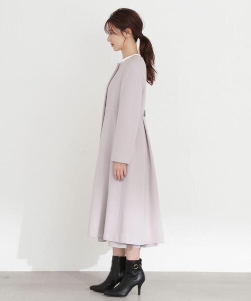 PROPORTION BODY DRESSING（プロポーションボディドレッシング）の「ノーカラーフレアコート / 1213252003（ステンカラーコート・レディース・オフホワイト/ライトグリーン/グレー・X-SMALL/SMALL/MEDIUM）」の19枚目の写真