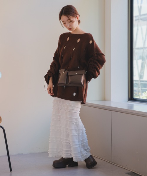 Kastane（カスタネ）の「2wayボディBAG（ボディバッグ/ウエストポーチ・レディース・アイボリー/ブラウン/ブラック・FREE）」の15枚目の写真