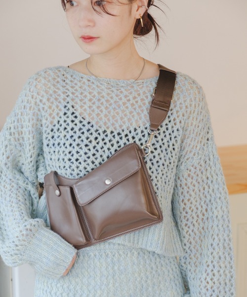 Kastane（カスタネ）の「2wayボディBAG（ボディバッグ/ウエストポーチ・レディース・アイボリー/ブラウン/ブラック・FREE）」の22枚目の写真