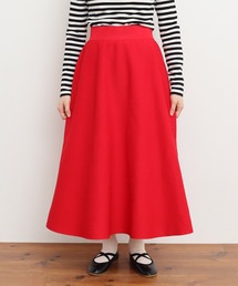 Dot and Stripes CHILDWOMAN レッド ドットスカート CHILD WOMAN - ＜Dot and Stripes＞ リバティ パッチワーク6段