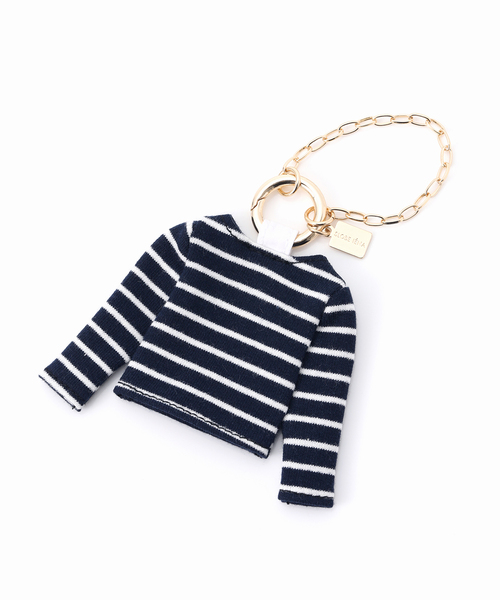 SLOBE IENA（スローブイエナ）の「《追加》SLOBE バスクシャツキーホルダー（キーホルダー・レディース・ネイビー/ブルー/ピンク・FREE）」の13枚目の写真