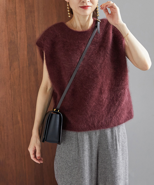 VERMEIL par iena（ヴェルメイユパーイエナ）の「2WAYファーニット