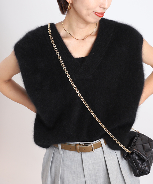 VERMEIL par iena（ヴェルメイユパーイエナ）の「2WAYファーニット