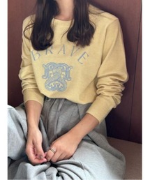 SNIDEL | Sustainableモチーフジャガードニットプルオーバー(ニット/セーター)