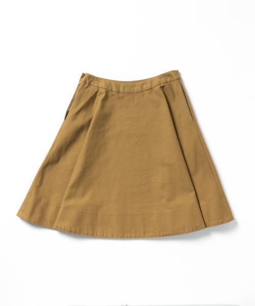 BEAMS BOY（ビームスボーイ）の「BEAMS BOY / バックサテン フレア ミディアムスカート（スカート・レディース・ブラック/カーキ/ライトブルー・0/1）」の12枚目の写真